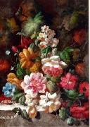 unknow artist Floral, beautiful classical still life of flowers.074